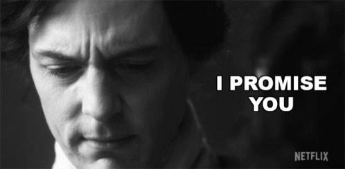 Black And White Man With I Promise You GIF