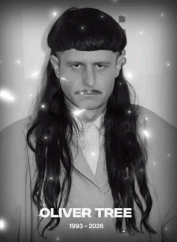Black And White Man With Long Hair Oliver Tree GIF