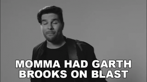 Black And White Man With Momma Had Garth Brooks On Blast GIF