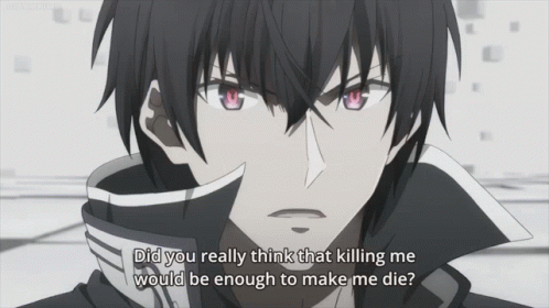 Black and White Man With Red Eyes Did You Really Think That Killing Me Would Be Enough to Mak