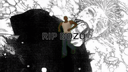 Black And White Man With Rip Bozo GIF