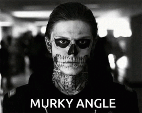 Black and White Man With Skull Painted Face