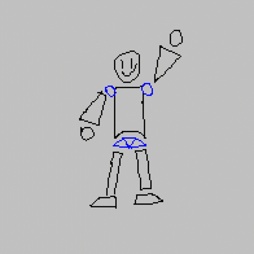 Black and White Man With Smiley Face