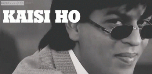 Black and White Man with Sunglasses Kaisi Ho