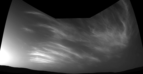 Black And White Mars Clouds GIF