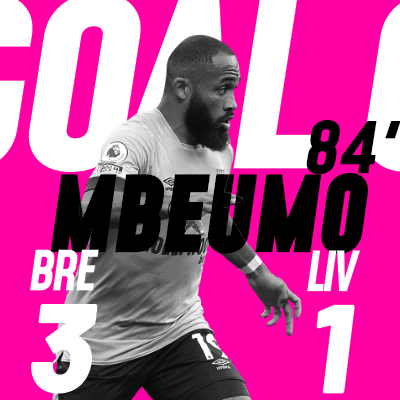 Black and White Mbeumo Soccer Player