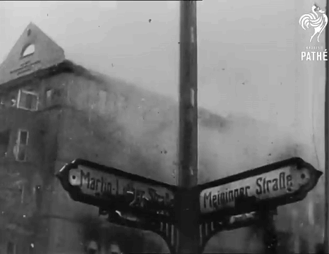 Black and White Meininger Straße Street Sign