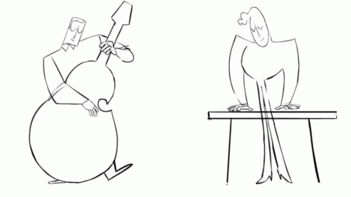 Black And White Men One Holding Arrow At Table GIF
