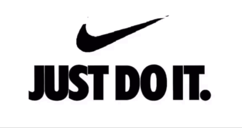 Black And White Nike Logo Just Do It GIF