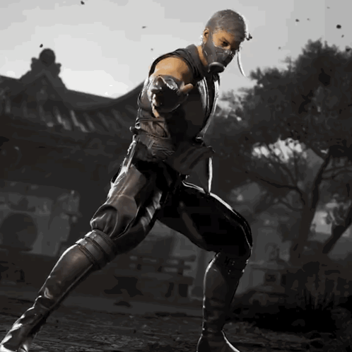 Black and White Ninja Mask