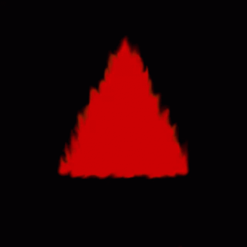 Black And White Optical Illusion Triangle Through Tunnel GIF