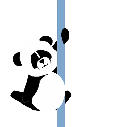Black and White Panda Drawing