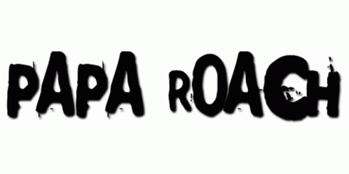 Black And White Papa Roach Logo GIF
