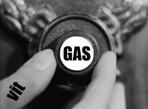 Black And White Person Adjusting Gas Knob GIF
