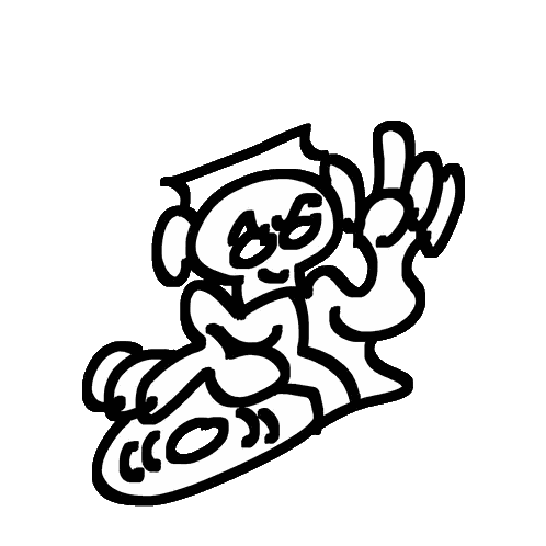 Black and White Person Drawing Number 36