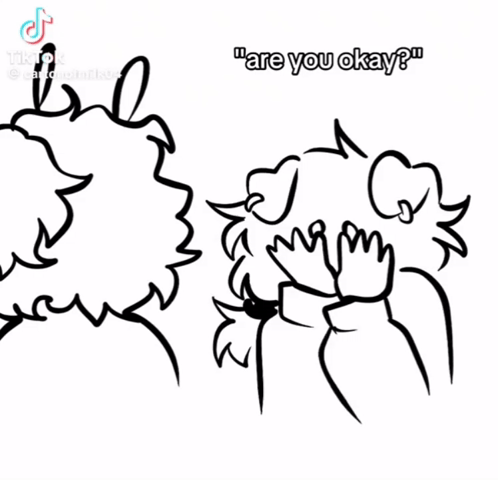 Black And White Person Glasses Are You Okay GIF