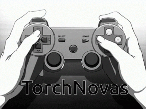 Black and White Person Holding Game Controller Torch Novas