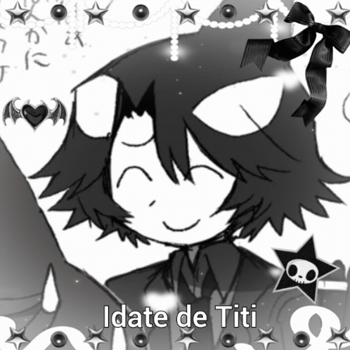 Black and White Person Idate De Titi