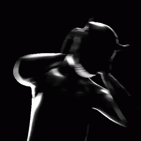 Black and White Person in Hat