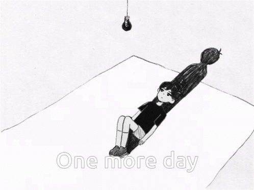 Black and White Person One More Day