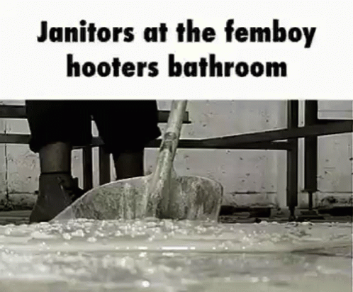 Black And White Person Pouring Concrete Bucket Bathroom GIF