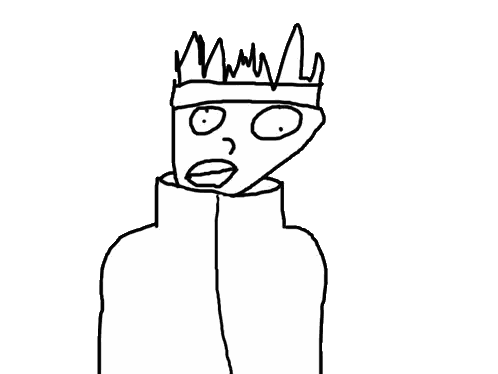 Black and White Person Wearing Crown