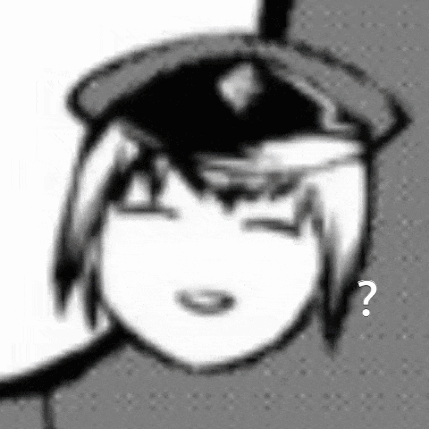 Black and White Person With Hat and Question Mark on Forehead