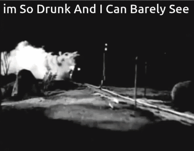 Black And White Photo Im So Drunk And I Can Barely See GIF