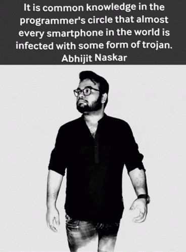 Black and White Photo of Abhijit Naskar