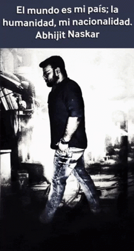 Black and White Photo of Abhijit Naskar