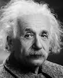 Black and White Photo of Albert Einstein