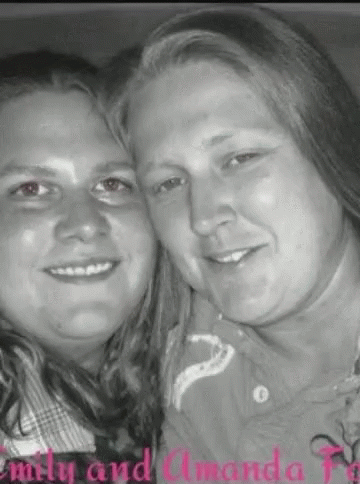Black and White Photo of Emily and Amanda