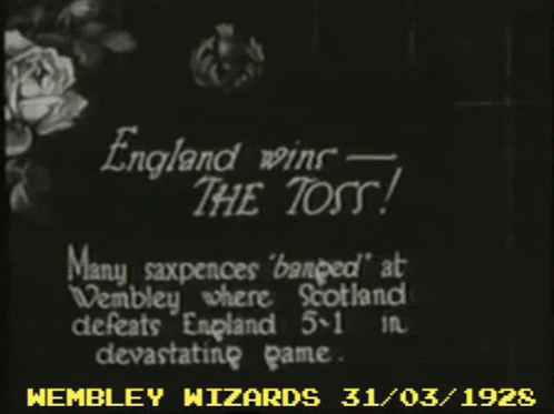 Black And White Photo Of England Winning The Toss GIF