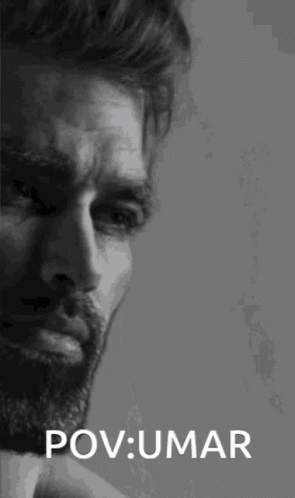 Black and White Photo of Man POV Umar