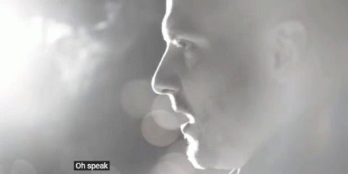 Black and White Photo of Man Saying Oh Speak Low