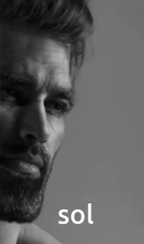 Black and White Photo of Man With Beard and Sol