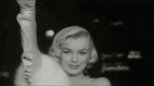 Black and White Photo of Marilyn Monroe Smiling
