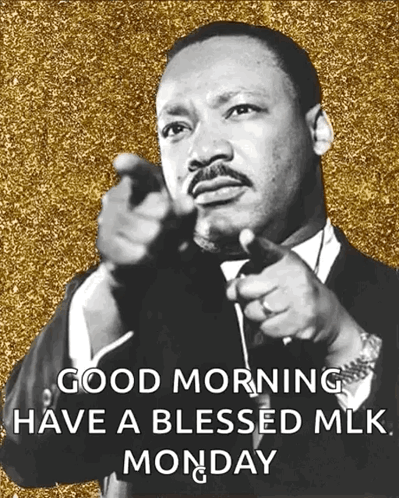 Black And White Photo Of Martin Luther King Jr. Pointing GIF