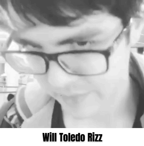 Black and White Photo of Person With Glasses Will Toledo Rizz