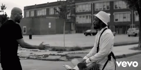 Black And White Photo Of Two Men Vevo GIF