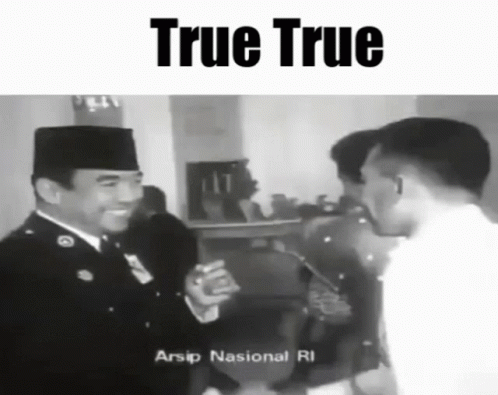 Black and White Photo Saying True True