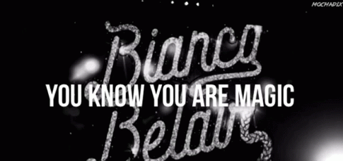 Black And White Photo You Know You Are Magic GIF