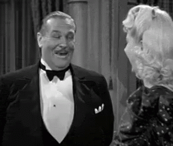 Black And White Pie In The Face GIF
