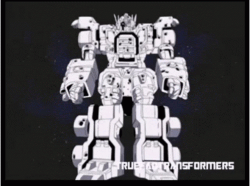 Black And White Robot Saying True Transformers GIF