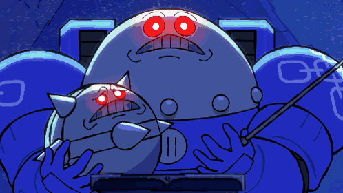 Black and White Robot With Letter O