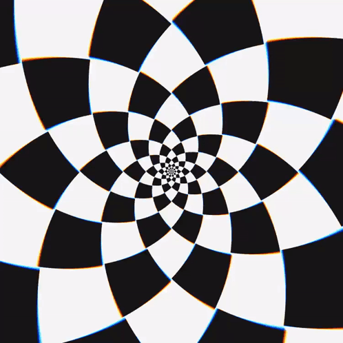 Black And White Rotating Optic GIF