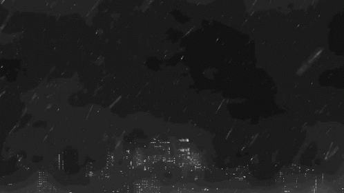 Black And White Scary Thunder GIF