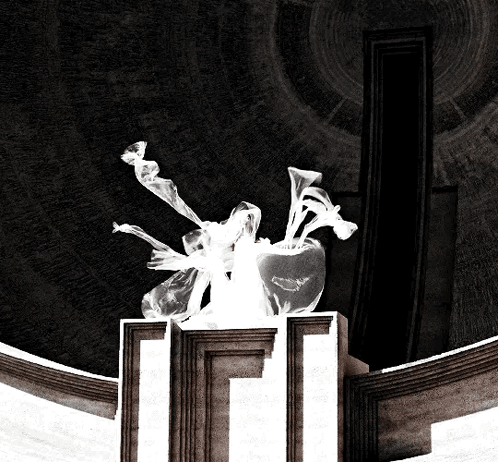 Black and White Sculpture With Letter L