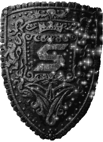 Black and White Shield with S