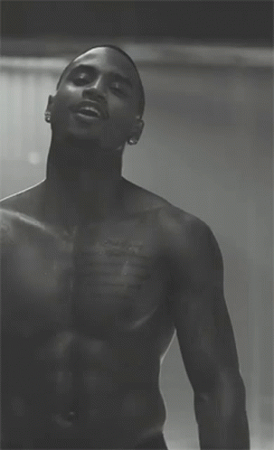 Black and White Shirtless Man Standing